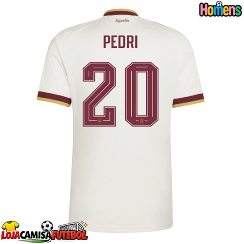 Camisa de Futebol Espanha Pedri Gonzalez #20 Equipamento Secundário Mundo 2026 Manga Curta